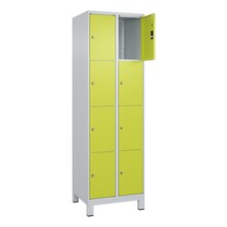 C+P 080010204S10010 Schließfachschr Classic PLUS 2x4F 1950x600x500 lgr/cgn