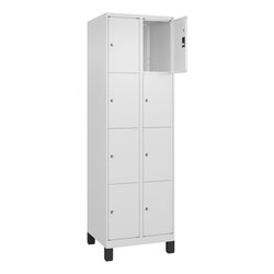 C+P 080010204S10017 Schließfachschr Classic PLUS 2x4F 1950x600x500 ws/ws