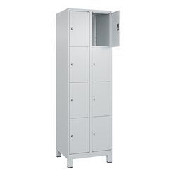 C+P 080010204S10009 Schließfachschr Classic PLUS 2x4F 1950x600x500 lgr/lgr