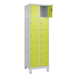 C+P 080010205S10010 Schließfachschr Classic PLUS 2x5F 1950x600x500 lgr/cgn