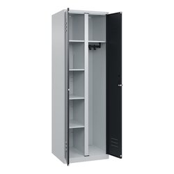 C+P 08060020S10033 Garderobenschrank Classic PLUS 2Abt 1850x600x500 lgr/sgr