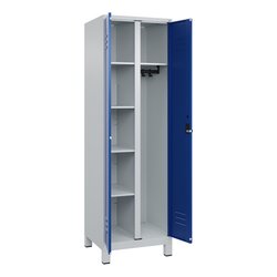 C+P 08061020S10003 Garderobenschrank Classic PLUS 2Abt 1950x600x500 lgr/ebl