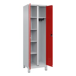 C+P 08061020S10002 Garderobenschrank Classic PLUS 2Abt 1950x600x500 lgr/rt