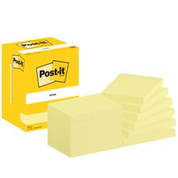 Post-it® 657 CY Haftnotiz Notes  76x102mm ge 12x100Bl
