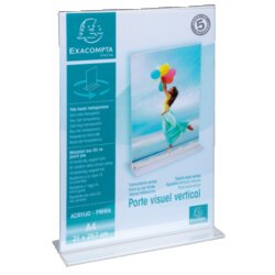 Exacompta 84158D Prospekthalter T-Form PMMA A4 