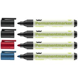 Soennecken 3112 Permanentmarker oeco 1,5-3mm sort. 4 St./Pack.