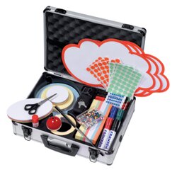 FRANKEN UMMK Moderationskoffer 43x12x32cm Aluminium silber