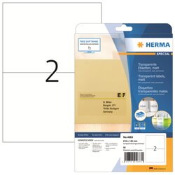 HERMA 4683 Etikett 210x148mm Folie tr 50 St./Pack.
