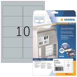 HERMA 4223 Etikett Typenschild  96x50,8mm si 250St