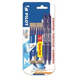 PILOT 2270B4M2PM Tintenroller FriXion Clicker 0,4mm bl +6Minen