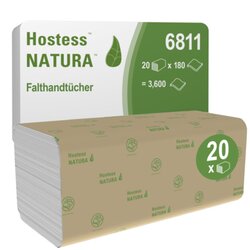 Scott® 6811 Papierhandtuch Natura Z/Z 2lg. 25x23cm 20x180 Bl./Pack.