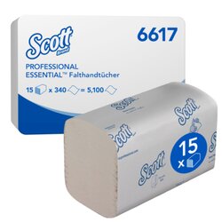 Scott® 6617 Papierhandtuch Essential 1lg 21x20cm 15x340Bl