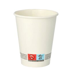 PAPSTAR 87457 Trinkbecher pure Pappe 0,2l weiß 50 St./Pack.