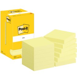 Post-it® 654 CY Haftnotiz Notes  76x76mm ge 12x100Bl