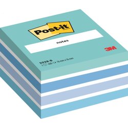 Post-it® 2028B Haftnotiz Würfel  76x45x76mm pastellblau