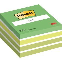 Post-it® 2028G Haftnotiz Würfel  76x45x76mm pastelgrün