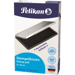 Pelikan 331108 Stempelkissen 1 getränkt ohne Öl 9x16cm schwarz