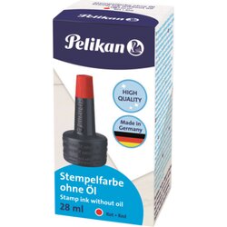 Pelikan 351221 Stempelfarbe 4K ohne Öl 28ml rot