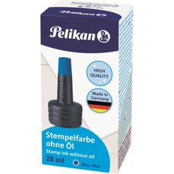 Pelikan 351213 Stempelfarbe 4K ohne Öl 28ml blau