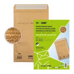 SUMO 30002314 Papierpolstertasche G SU1517P010 br 10St