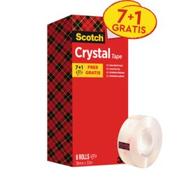Scotch® 6-1933R8 Klebeband Crystal Promotion 19mmx33m 8St.