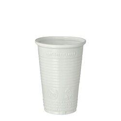PAPSTAR 16117 Trinkbecher PP 0,2L weiß 100 St./Pack.
