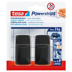tesa® 58279-00000 Haken Powerstrips Large sw 2St 