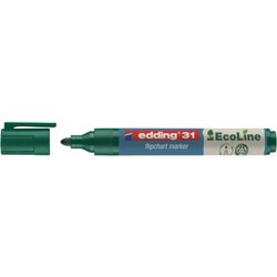 edding 4-31004 Flipchartmarker 31 EcoLine 1,5-3mm Rundspitze grün