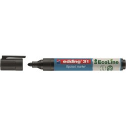 edding 4-31001 Flipchartmarker 31 EcoLine 1,5-3mm Rundspitze schwarz