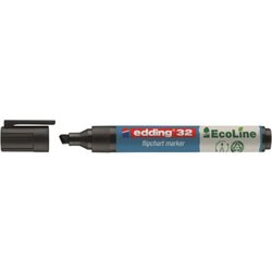 edding 4-32001 Flipchartmarker 32 EcoLine 1-5mm Keilspitze schwarz