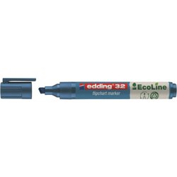 edding 4-32003 Flipchartmarker 32 EcoLine 1-5mm Keilspitze blau
