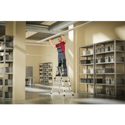 Hailo Teleskopleiter D100 TL TopLine max. Arbeitshöhe 2,87 m