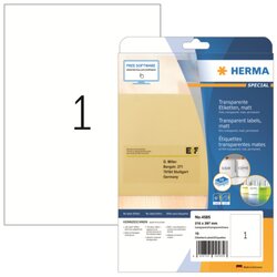 HERMA 4585 Etikett 210x297mm tr 10St 