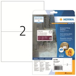 HERMA 4693 Etikett 210x148,5mm Folie weiß 50 St./Pack.
