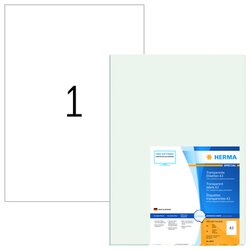 HERMA 8694 Etikett Premium 297x420mm transparent 50 St./Pack.