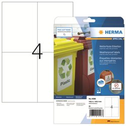 HERMA 4598 Etikett 105x148mm ws 40 St./Pack.