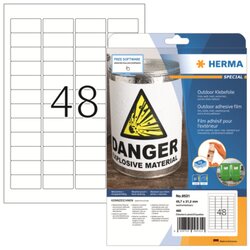 HERMA 9531 Outdoor Etikett Special  45,7x21,2mm ws 480St