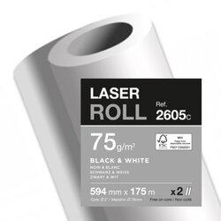 Clairefontaine 2605C Plotterrolle 75g 594mmx175m 2St.