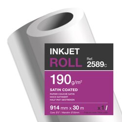 Clairefontaine 2589C Plotterrolle 190g 914mmx30m 