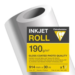 Clairefontaine 2613C Plotterrolle 190g 914mmx30m 