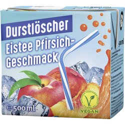 Durstlöscher 27573 Eistee Pfirsich TetraPak 0,5l 12St