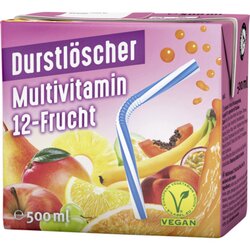 Durstlöscher 27575 Multivitamin 12Früchte TetraPak 0,5l 12St