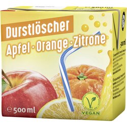 Durstlöscher 27576 Apfel-Orange-Zitrone TetraPak 0,5l 12St