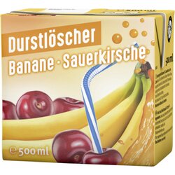 Durstlöscher 27644 Banane-Sauerkirsche TetraPak 0,5l 12St