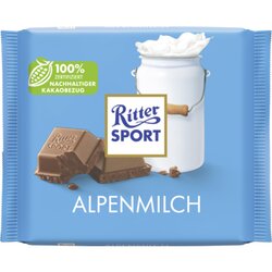 Ritter Sport 60186 Schokolade Alpenmilch 100g
