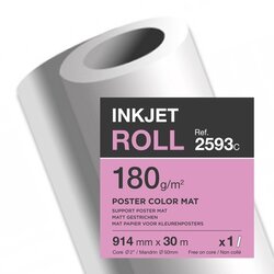 Clairefontaine 2593C Plotterrolle 180g 914mmx30m 