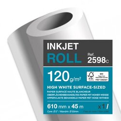 Clairefontaine 2598C Plotterrolle 120g 610mmx45m 