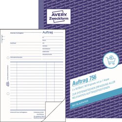 Avery Zweckform 756 Auftragsformular DIN A5 2x50Blatt