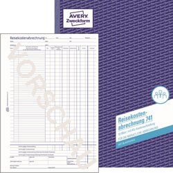Avery Zweckform 741 Reisekostenabrechnung DIN A4 