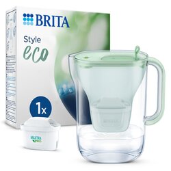 BRITA 128012 Wasserfilter Style eco 2,4l inkl. MX PRO hellgrün